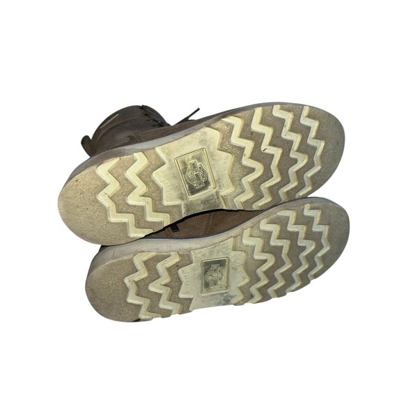 Harley-Davidson Denway Boots Women’s 8M Leather Beige Moto Riding - Picture 13 of 16